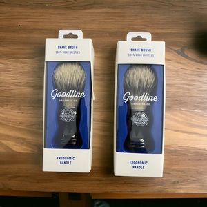 Goodline Shave Brush w/ Boar Bristles PACK Of 2 SEALED.